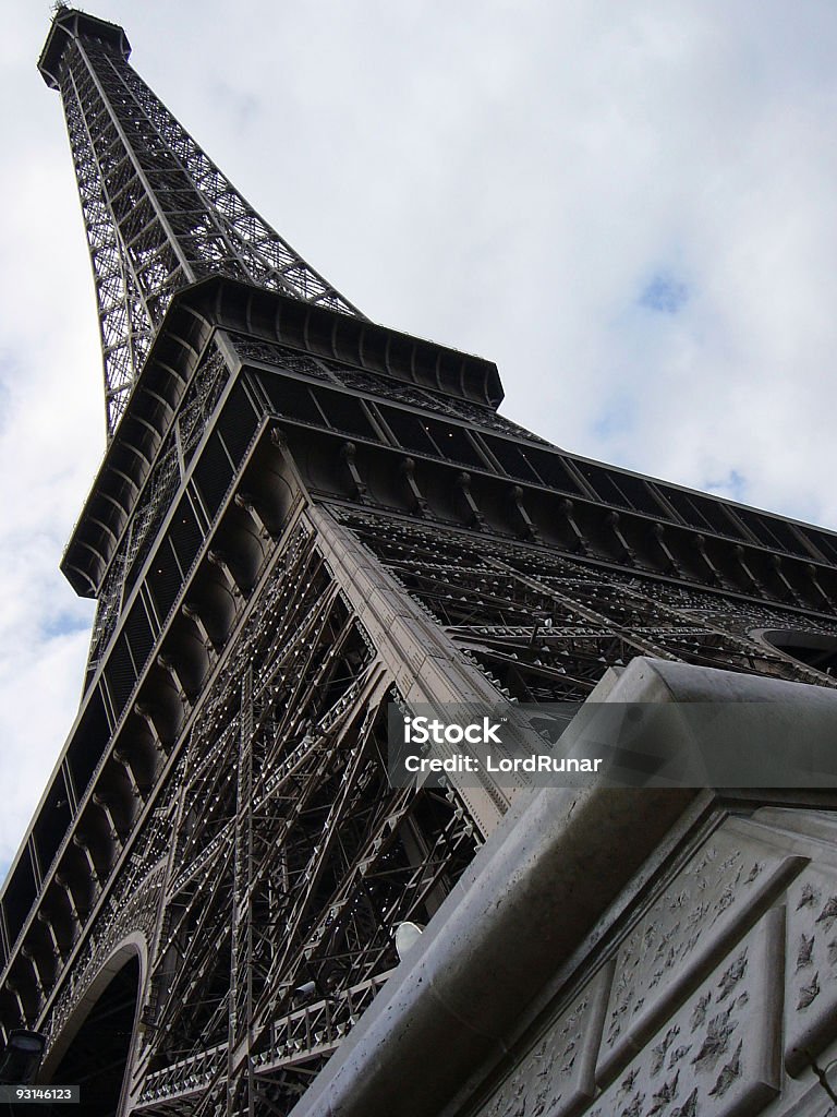 Eiffel Tower from below  Angle Stock Photo