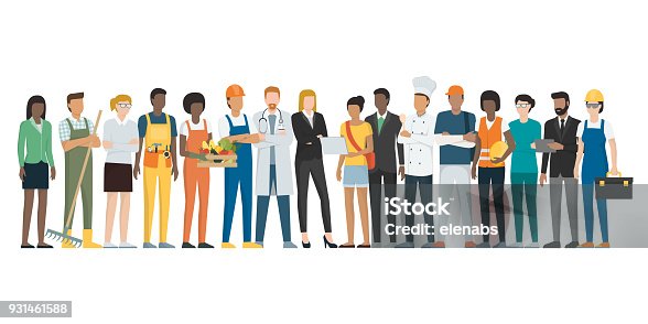 istock Workers standing together 931461588