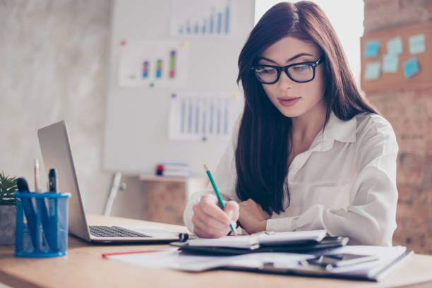 istock People person employment document agreement contract expert success professional concept. Pretty focused clever qualified agent thinking pondering meeting with partners clients at workstation 931461978