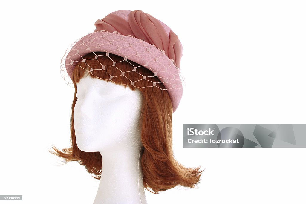 Женский розовый шапка - Стоковые фото Бежевый роялти-фри