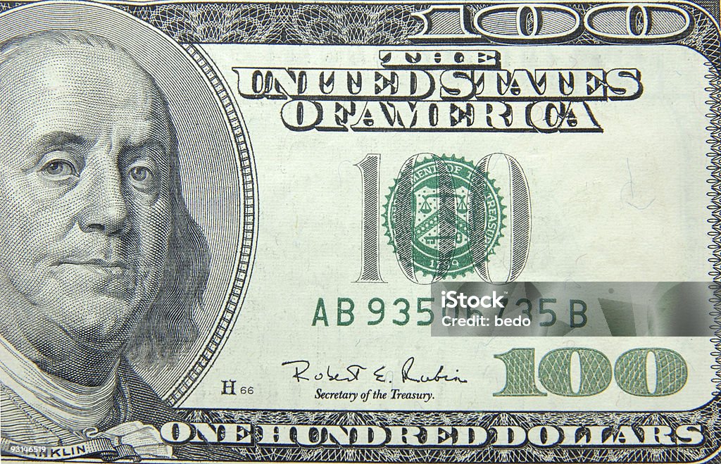 Banconota da cento dollari canadesi - Foto stock royalty-free di Affari