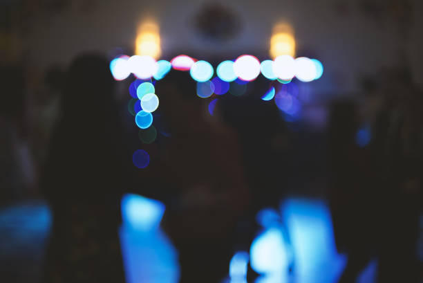istock Blurry colorful background, light at a dance party 931466742