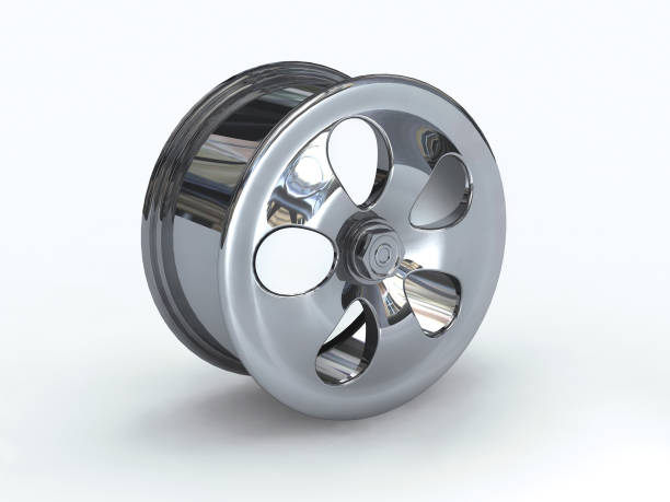 istock Automotive wheel disc isolated on white. Digital illustration. 3 D illustration. 931469544