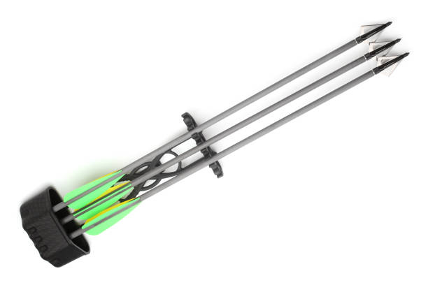 istock Arrows with hunting broadhead for crossbow in quiver 931470062
