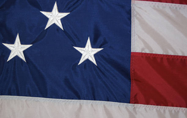 istock Close-up of American Flag 93147888
