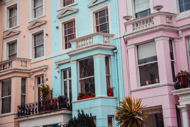 istock Colorful London houses 931480114