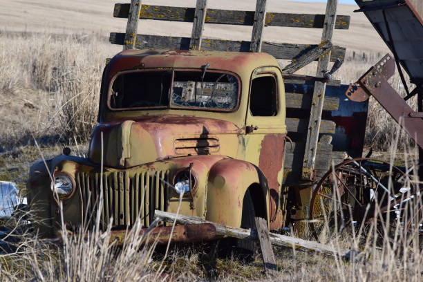 istock Old Truck Parked In Field 931483846