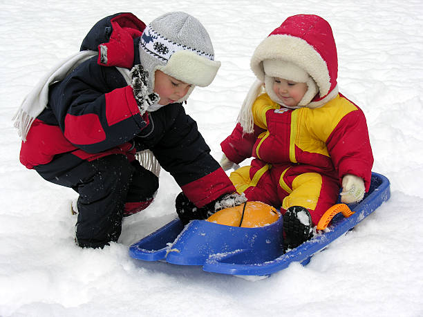 istock child and baby. winter 2 93148573