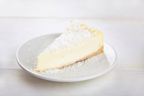 istock delicious cheesecake with coconut on  plate 931487164