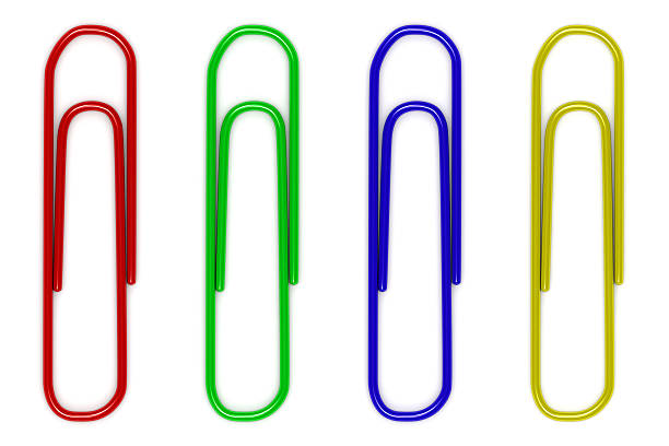 istock four color paperclips isolated on white background 93148948