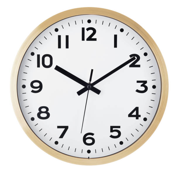 istock Wall clock isolated on white. Ten past ten. 931494738