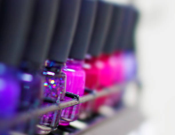 istock Nail  polishes in a row 931501788