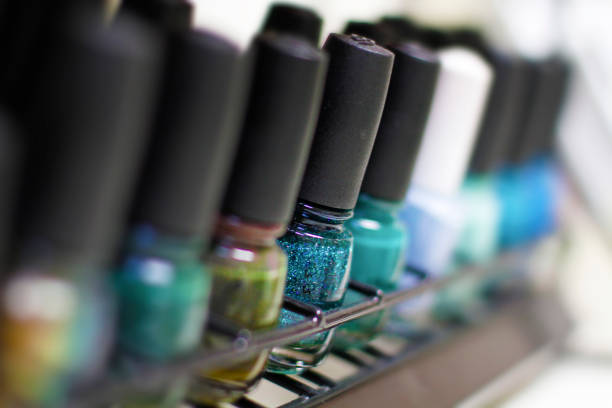 istock Nail  polishes in a row 931504500