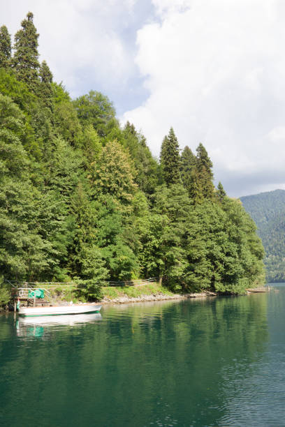 istock Beautiful mountain lake Ritsa in Abkhazia. 931504828