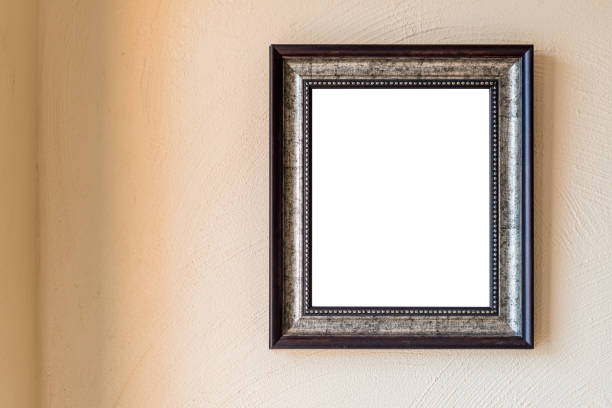 istock vintage photo frame on wall 931505558
