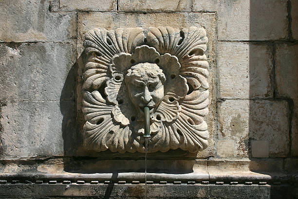 Dubrovnik fountain stock photo