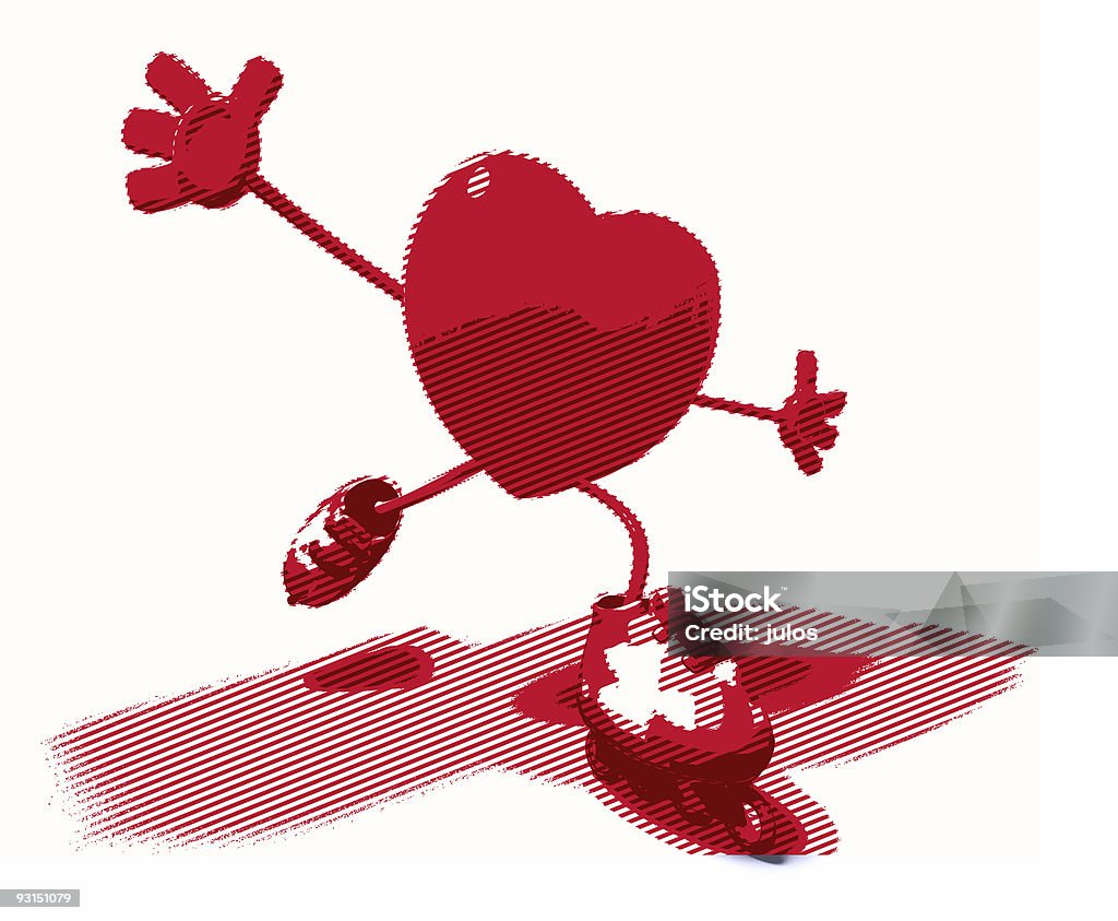 Heart skating  Color Image Stock Photo