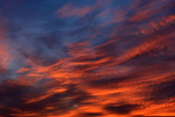 istock Blurred background texture from colorful dramatic sunset in the sky. 931523374