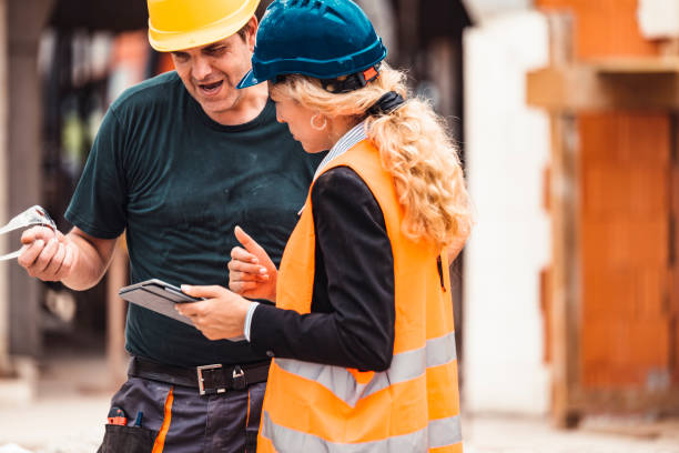 istock The supervisor and foreman are checking the details on the digital tablet 931524154