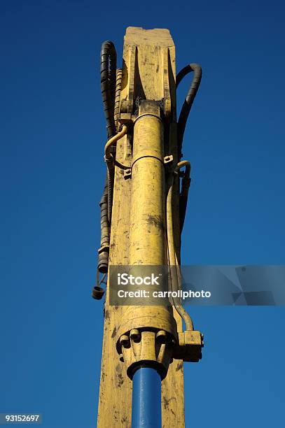 Brazo De Hidráulico Foto de stock y más banco de imágenes de Acero - Acero, Amarillo - Color, Cable de acero