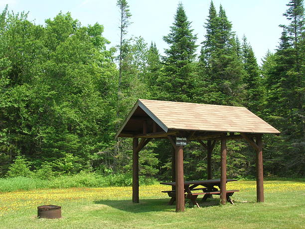 Camping area in Baxter State Park Maine  cebolla stock pictures, royalty-free photos & images