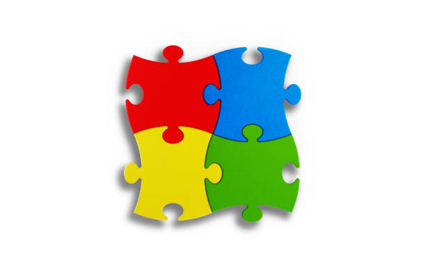 istock Puzzle Concept - Colorful Jigsaw Puzzle Pieces  On White Background 931530790