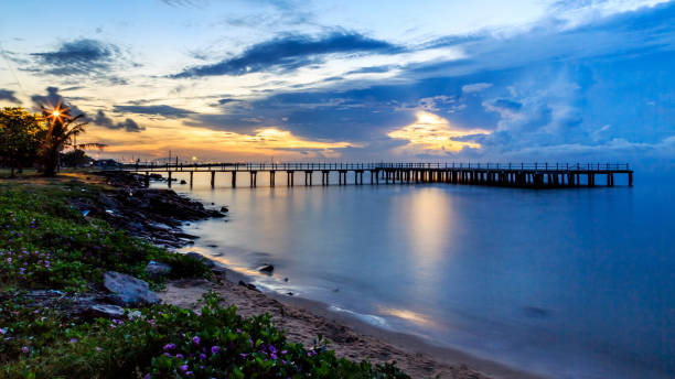istock long exposure smoky sea water Sky burst 931531192