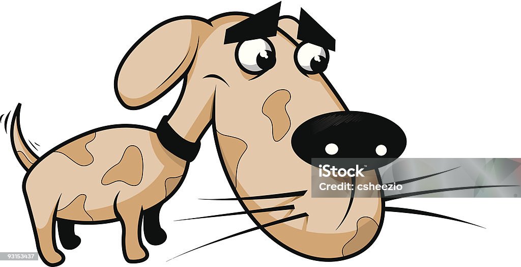 Brun chien - clipart vectoriel de Animaux de compagnie libre de droits