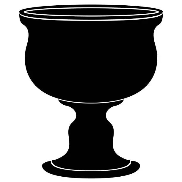 Vector illustration of Empty flower pot icon