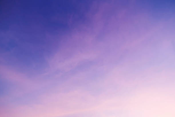 beautiful sun set sky pruple with pink color relax atmospher