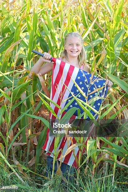 American Girl Stock Photo - Download Image Now - Agricultural Field, Agriculture, American Culture