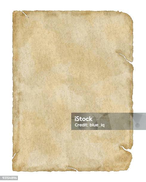 Carta Invecchiato Serie - Fotografie stock e altre immagini di Tela per pittura - Tela per pittura, Blocco per appunti, Sfondo bianco