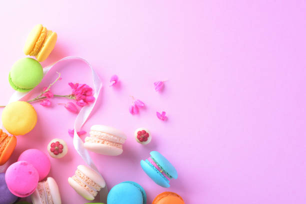 istock Colorful macarons or macaroons dessert sweet beautiful to eat 931551936