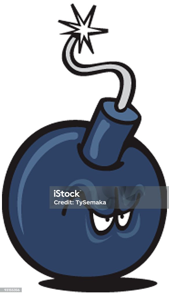 Verrückte Bombe - Lizenzfrei Angst Stock-Illustration