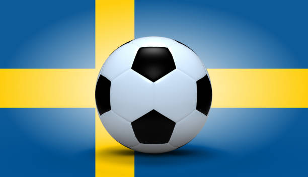 istock Soccer ball with Sweden flag 931558342