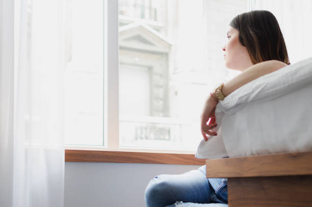 istock sad girl at home,have agoraphobia 931558422