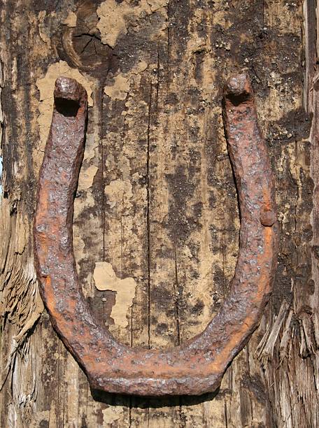 istock Hand Forged Lucky Horseshoe 93155855