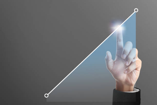 istock Analysing illustrated chart stock market financial data on  screen 931568304