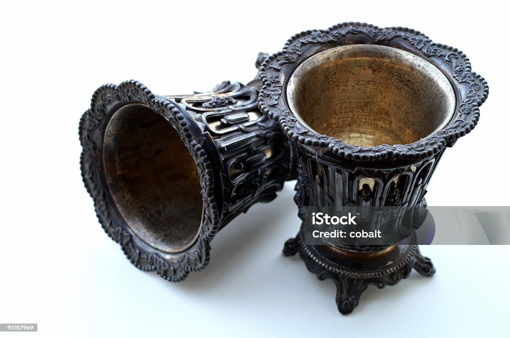 Velho silver cálice - Foto de stock de Antigo royalty-free