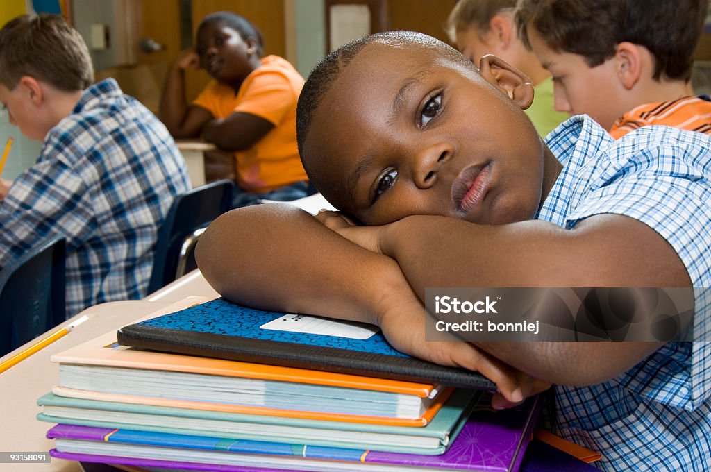 Estudiante con libros - Foto de stock de Niño libre de derechos