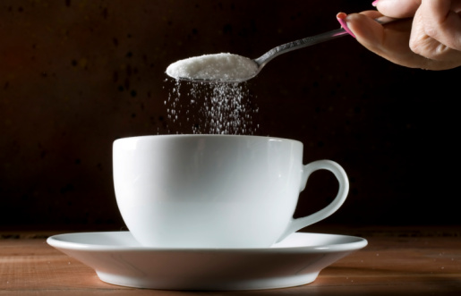 A spoon of sugar to sweaten a cup of tea