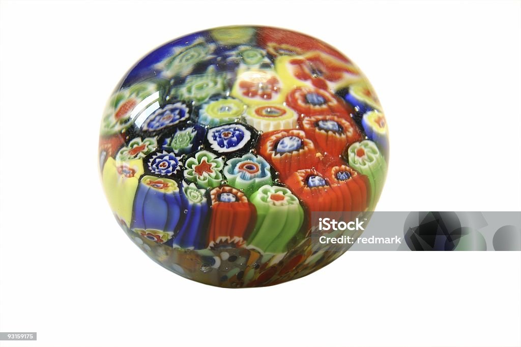 flower ball paperweight  Glass - Material Stock Photo