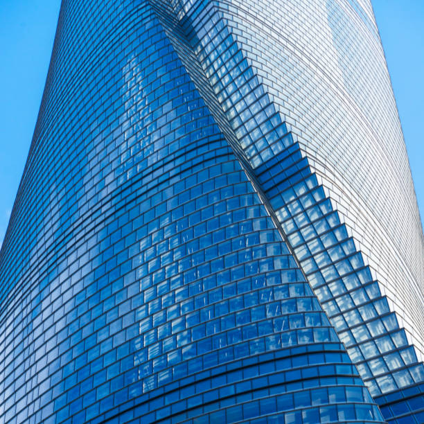 detail shot of Shanghai Tower,shanghai,china The Shanghai Tower is a 632-metre (2,073 ft),128-story megatall skyscraper in Lujiazui,Pudong,Shanghai. shanghai tower stock pictures, royalty-free photos & images