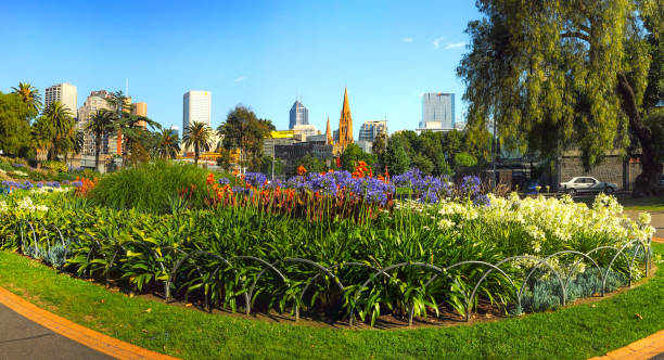 istock Parks and gardens of Melbourne. Australia 931596276