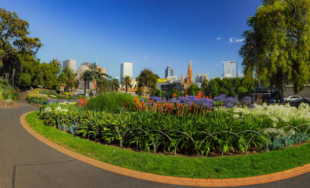 istock Parks and gardens of Melbourne. Australia 931596280