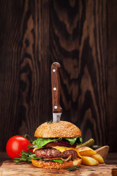 istock Tasty grilled home made burger 931596572
