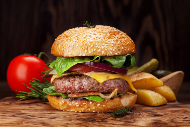 istock Tasty grilled home made burger 931596652