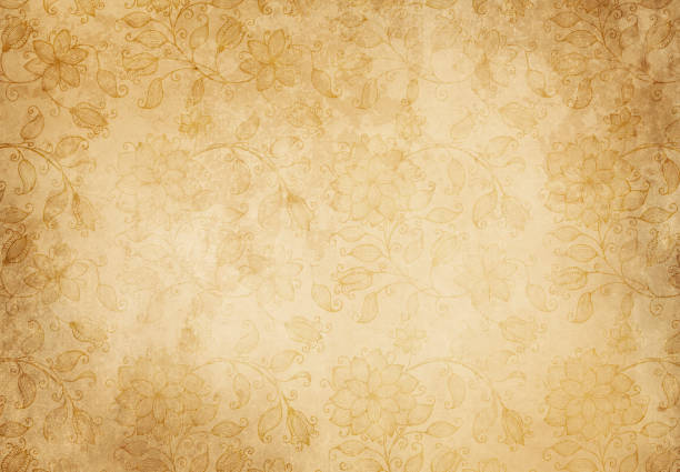 istock Vintage floral paper background. 931600140