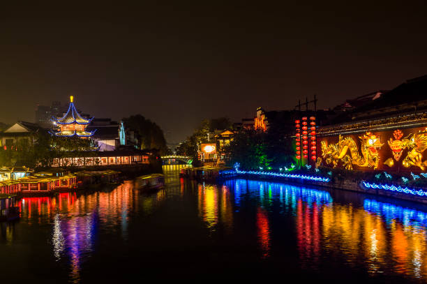 Nightscape in Confucian Temple, Nanjing