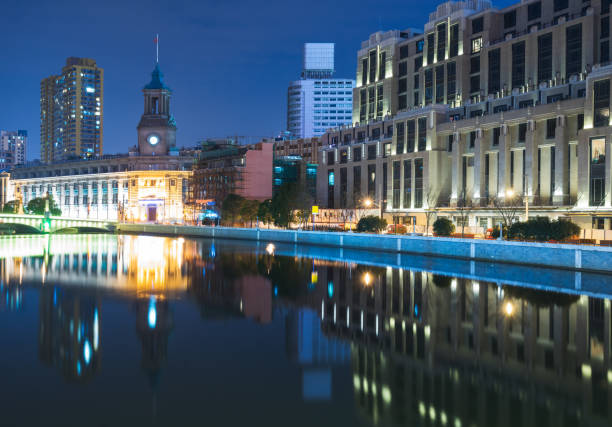 istock historic buildings group at the bund,shanghai 931601000
